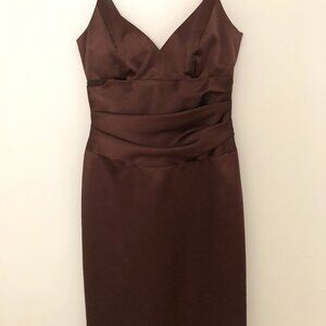 Nicole Miller New York City Chocolate brown cocktail dress